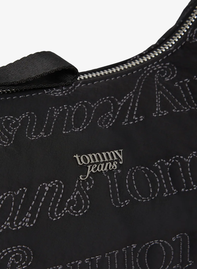 TOMMY JEANS  Repeat Logo Embroidery Shoulder Bag for Women | Best Price UAE